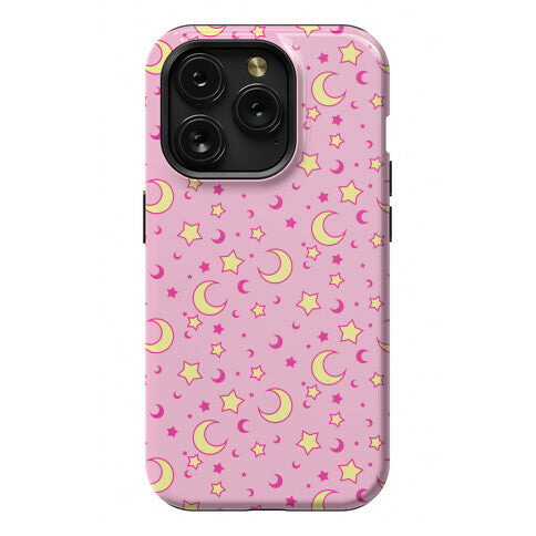 Dreamy Pastel Moon And Stars Phone Case